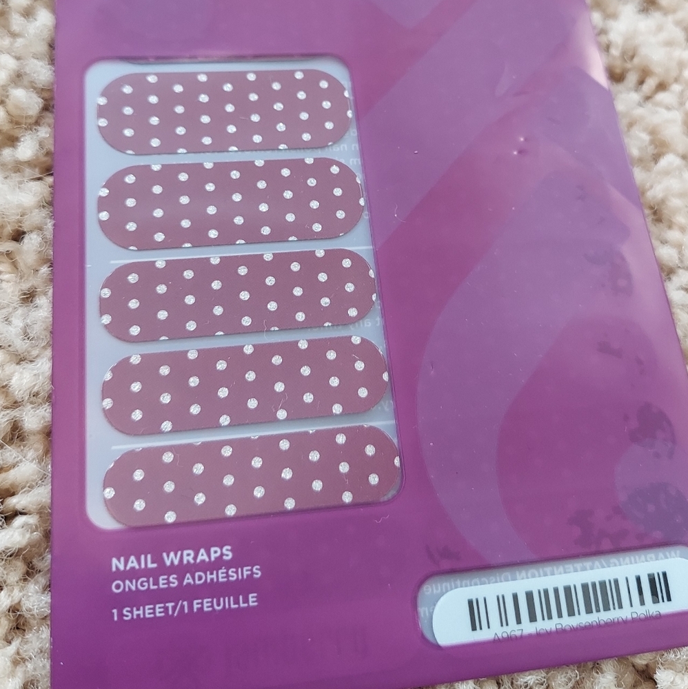 NEW Jamberry - Boysenberry Polka